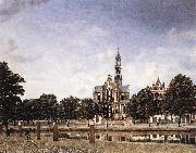 HEYDEN, Jan van der View of the Westerkerk, Amsterdam Sweden oil painting artist